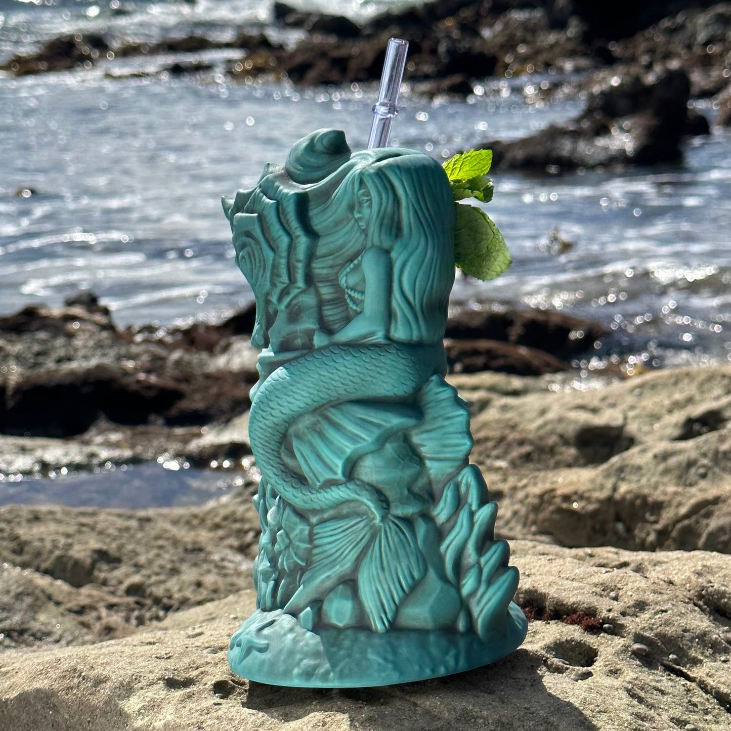 Siren of the Seas Tiki Mug, sculpt by Thor - Ready to Ship! (FREE SHIPPING in U.S.)