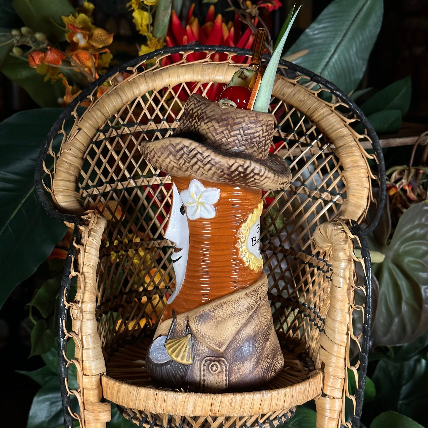 Bob the Beachcomber Tiki Mug, sculpt by Thor - Ready to Ship! (FREE SHIPPING in U.S.)