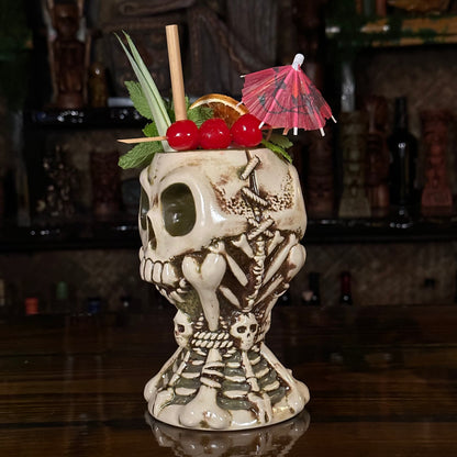 Jeff Granito's Calix Mortis II ceramic Tiki Mug, sculpted by Thor - Ready to Ship! (FREE Shipping in U.S.)