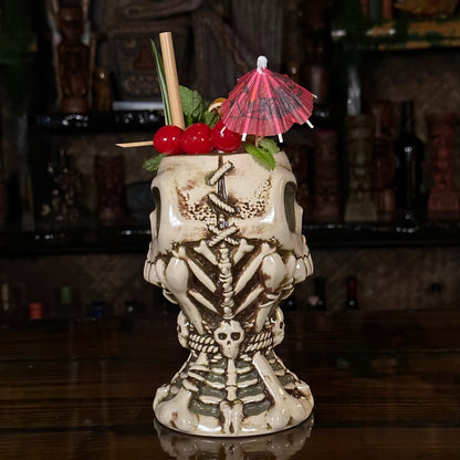 Jeff Granito's Calix Mortis II ceramic Tiki Mug, sculpted by Thor - Ready to Ship! (FREE Shipping in U.S.)