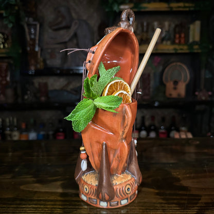 Danielle Mann's "Headhunter Trophy" - Ceramic Tiki Mug - Ready to Ship! (FREE Shipping in U.S.)