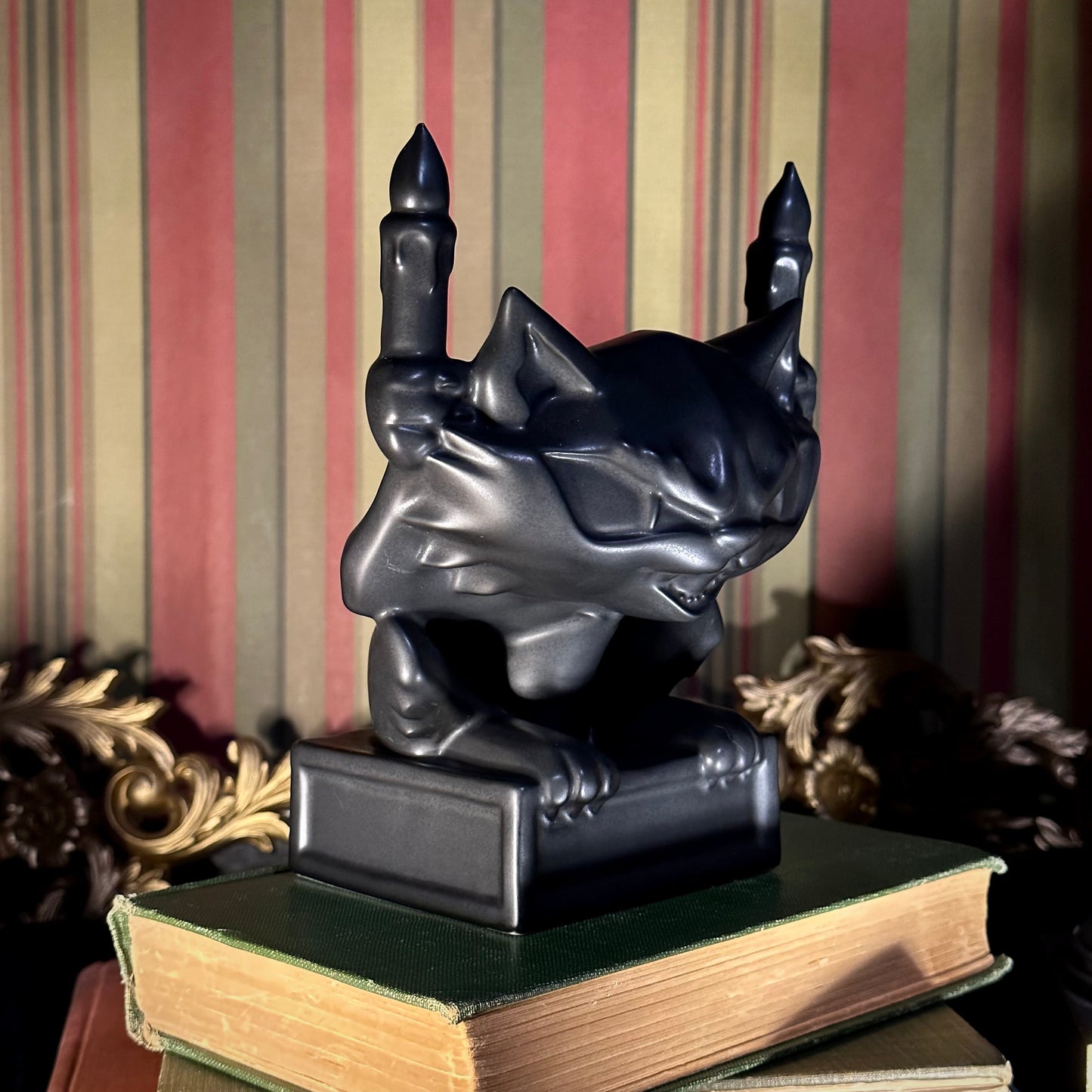 Jeff Granito's Felis Fiercus (The Haunted House Cat) Tiki Mug, sculpted by Thor - Ready to Ship! (FREE SHIPPING in U.S.)
