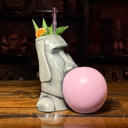 Yum Yum Gum Gum ceramic (Light Bubble) Tiki Mug - Limited Release of 150 - Made in USA - Ready to Ship