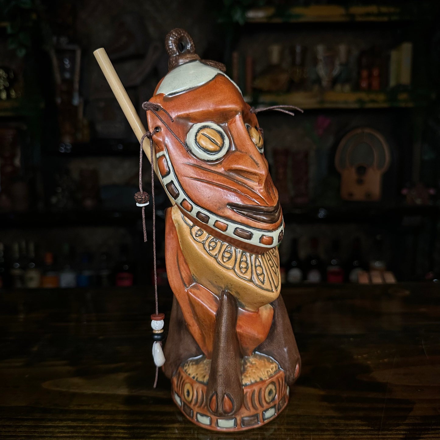 Danielle Mann's "Headhunter Trophy" - Ceramic Tiki Mug - Ready to Ship! (FREE Shipping in U.S.)