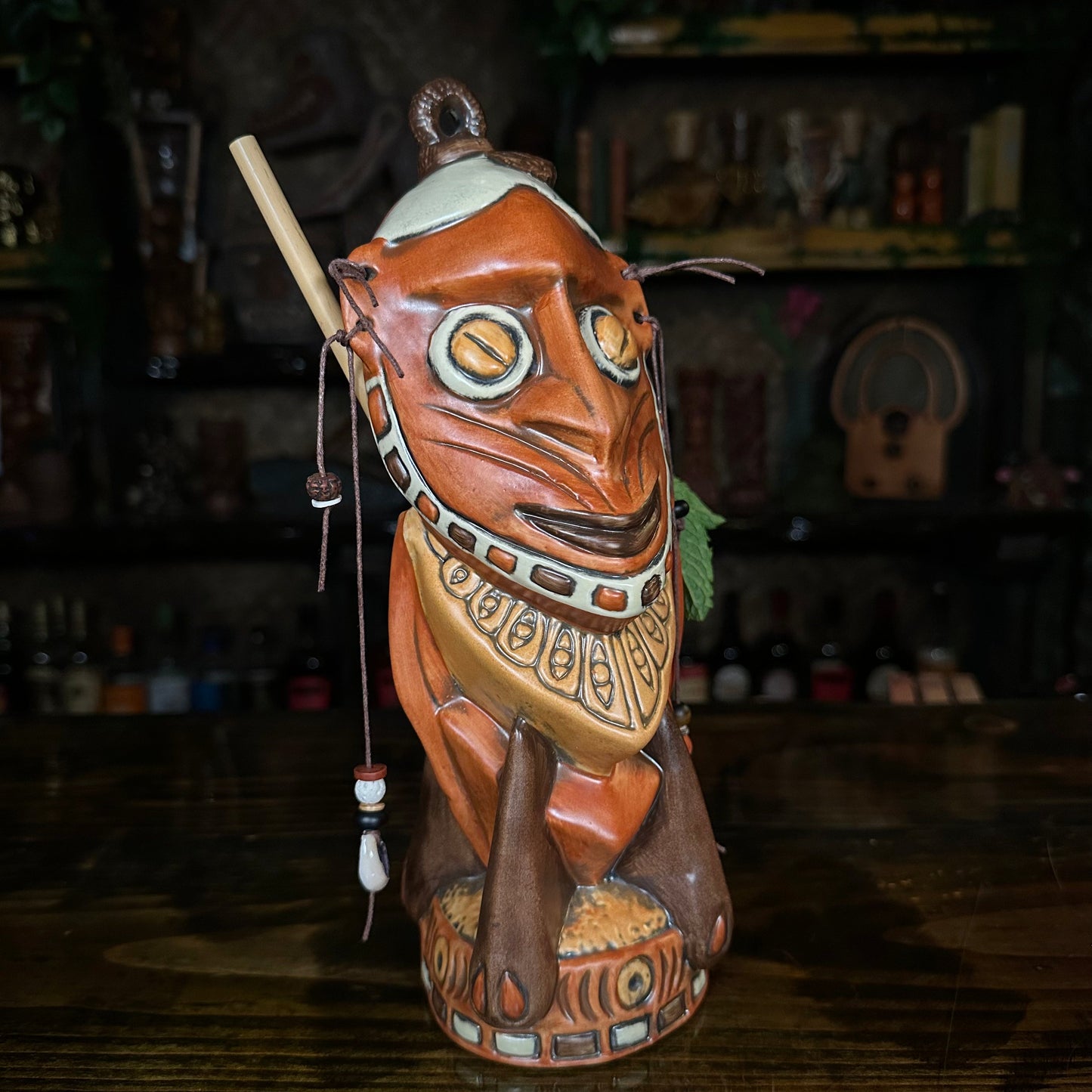 Danielle Mann's "Headhunter Trophy" - Ceramic Tiki Mug - Ready to Ship! (FREE Shipping in U.S.)