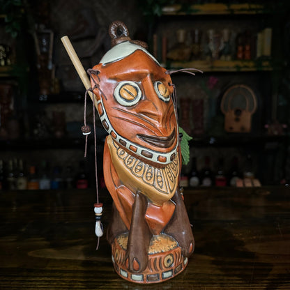 Danielle Mann's "Headhunter Trophy" - Ceramic Tiki Mug - Ready to Ship! (FREE Shipping in U.S.)