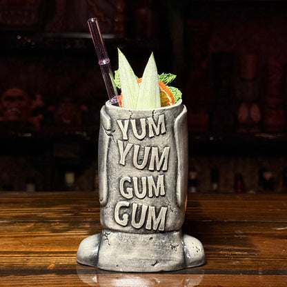 Yum Yum Gum Gum ceramic (Light Bubble) Tiki Mug - Limited Release of 150 - Made in USA - Ready to Ship