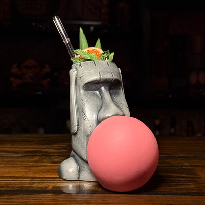 Yum Yum Gum Gum ceramic (Dark Bubble) Tiki Mug - Limited Release of 150 - Made in USA - Ready to Ship