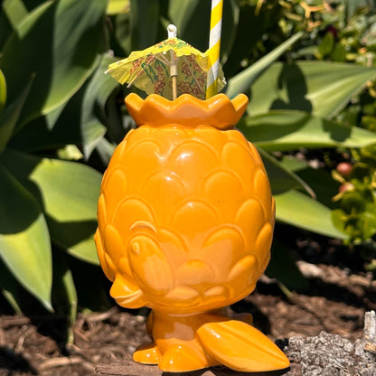Jeff Granito's Pineapple Bird Tiki Mug, sculpted by Thor - Ready to Ship (FREE SHIPPING in U.S.)