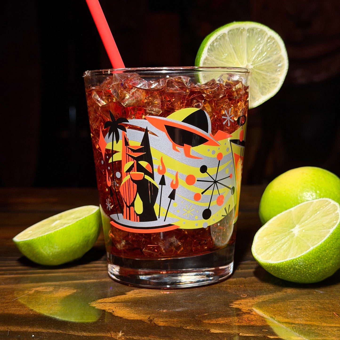 Jeff Granito's 'Cosmic Cocktails' Mai Tai Cocktail Glass (1) - Ready to Ship!