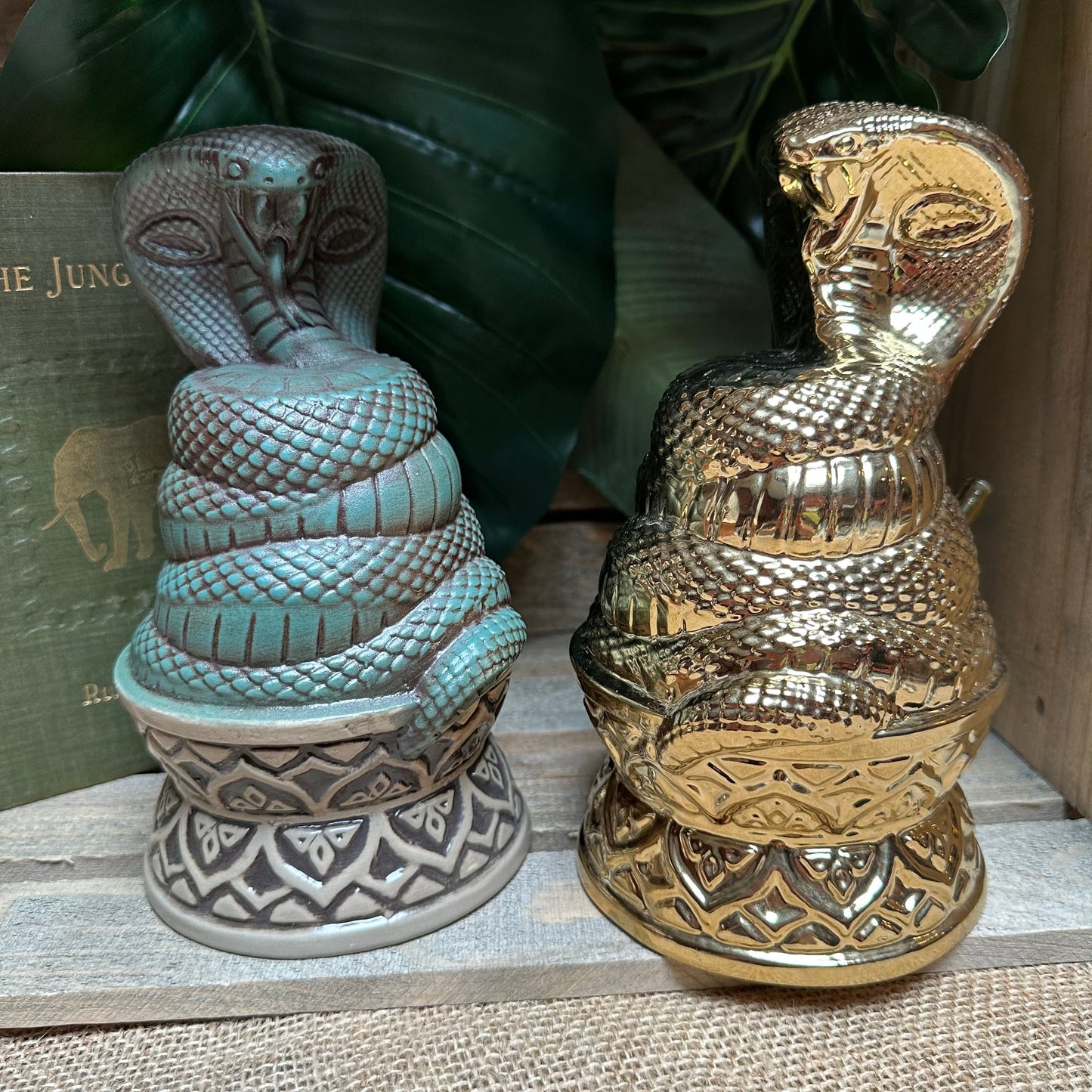 Golden Cobra Idol Tiki Mug, designed and sculpted by Thor - Ready to Ship! (FREE SHIPPING in U.S.)