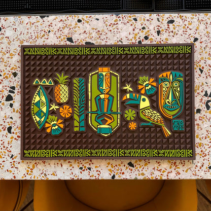 'Gateway to Tiki' Bar Mat - Ready to Ship! (FREE SHIPPING in U.S.)