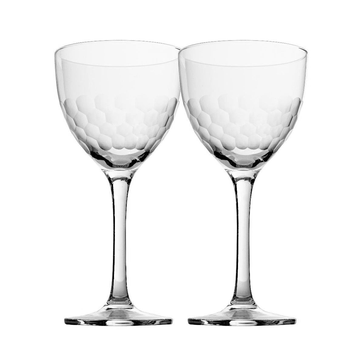 The Hive Glass | Honeycomb Nick & Nora Cocktail Glass