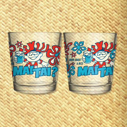 Jeff Granito's 'How About a Mai Tai?' Mai Tai Cocktail Glass (1) - Ready to Ship / Rolling Pre-Order