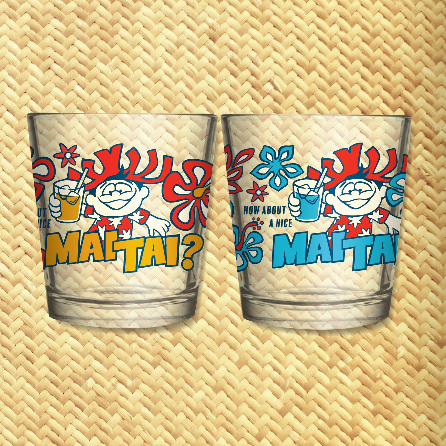 Jeff Granito's 'How About a Mai Tai?' Mai Tai Cocktail Glass (1) - Ready to Ship / Rolling Pre-Order