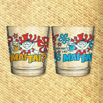 Jeff Granito's 'How About a Mai Tai?' Mai Tai Cocktail Glass (1) - Ready to Ship / Rolling Pre-Order