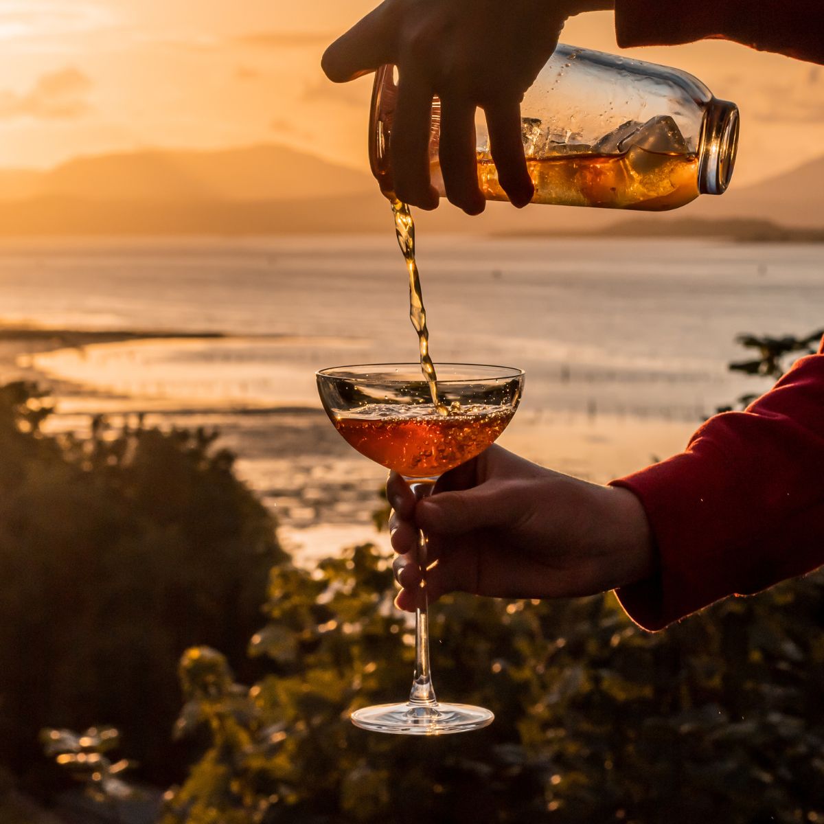 NUDE USA Hepburn Set of 2 Coupe Glasses