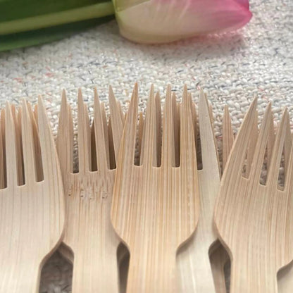 6.7" Bamboo Forks