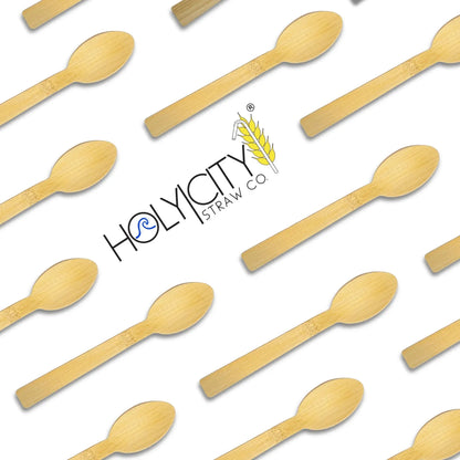 4.3" Bamboo Taster Spoons