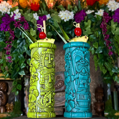 Jeff Granito’s “Tiki Portraits” (2 different mugs!) - Ceramic Tiki Mugs, sculpt by Thor - Ready to Ship (FREE SHIPPING in U.S.)