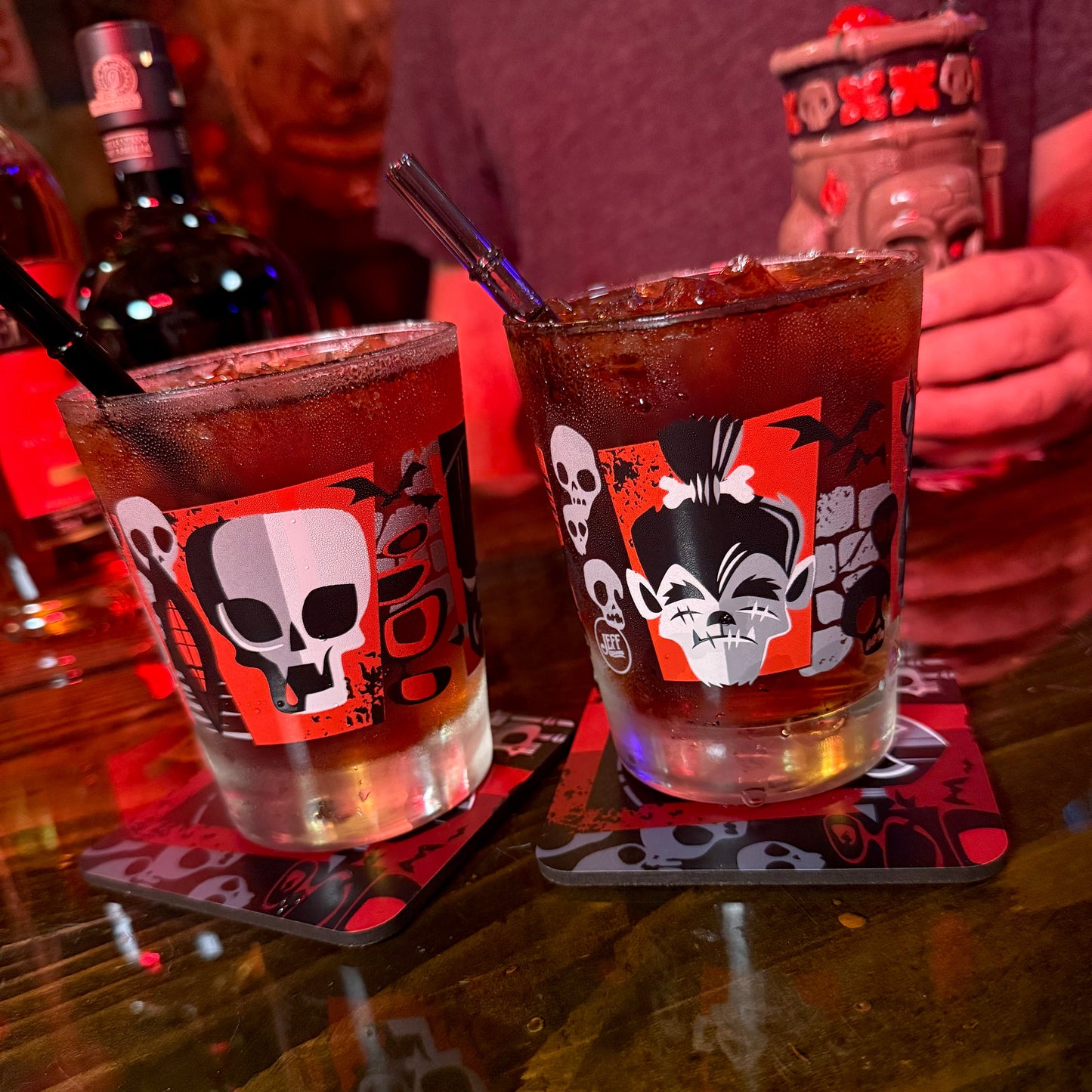 Jeff Granito's 'Monster Mashup' Mai Tai Cocktail Glass (1) - Ready to Ship!