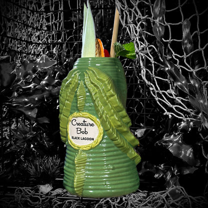 Creature Bob - ceramic Tiki Mug, sculpt by Thor - Ready to Ship (FREE SHIPPING in U.S.)