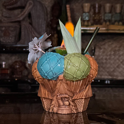 Jeff Granito's Escape to Adventure Tiki Mug, sculpted by Thor - Ready to Ship! (FREE SHIPPING in U.S.)