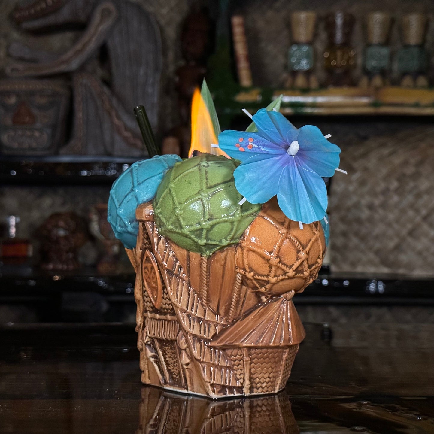 Jeff Granito's Escape to Adventure Tiki Mug, sculpted by Thor - Ready to Ship! (FREE SHIPPING in U.S.)