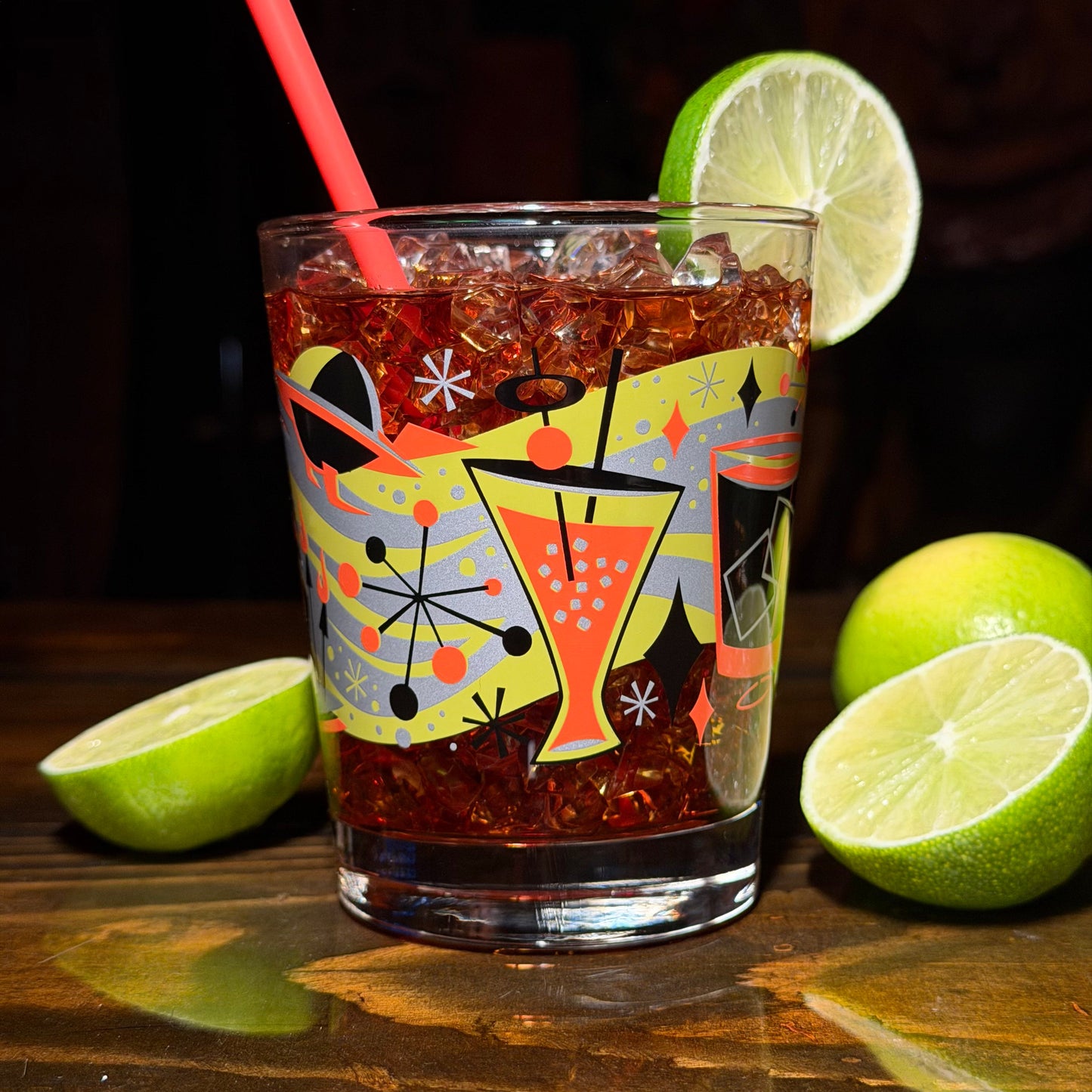 Jeff Granito's 'Cosmic Cocktails' Mai Tai Cocktail Glass (1) - Ready to Ship!