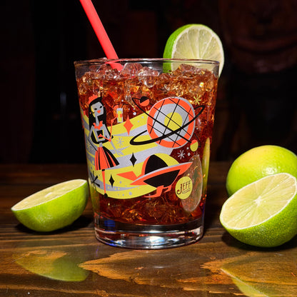 Jeff Granito's 'Cosmic Cocktails' Mai Tai Cocktail Glass (1) - Ready to Ship!