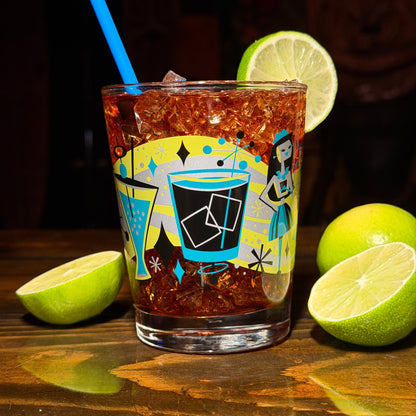 Jeff Granito's 'Cosmic Cocktails' Mai Tai Cocktail Glass (1) - Ready to Ship!