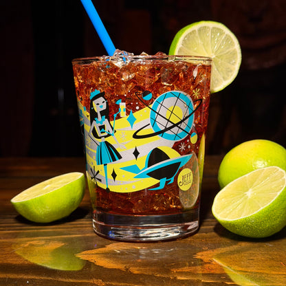 Jeff Granito's 'Cosmic Cocktails' Mai Tai Cocktail Glass (1) - Ready to Ship!