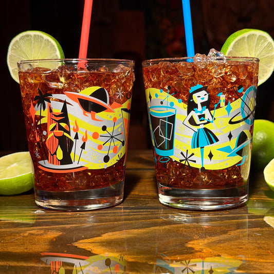 Jeff Granito's 'Cosmic Cocktails' Mai Tai Cocktail Glass (1) - Ready to Ship!