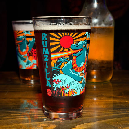Jeff Granito's 'Rumzilla' Pint Glass (1) - Ready to Ship!