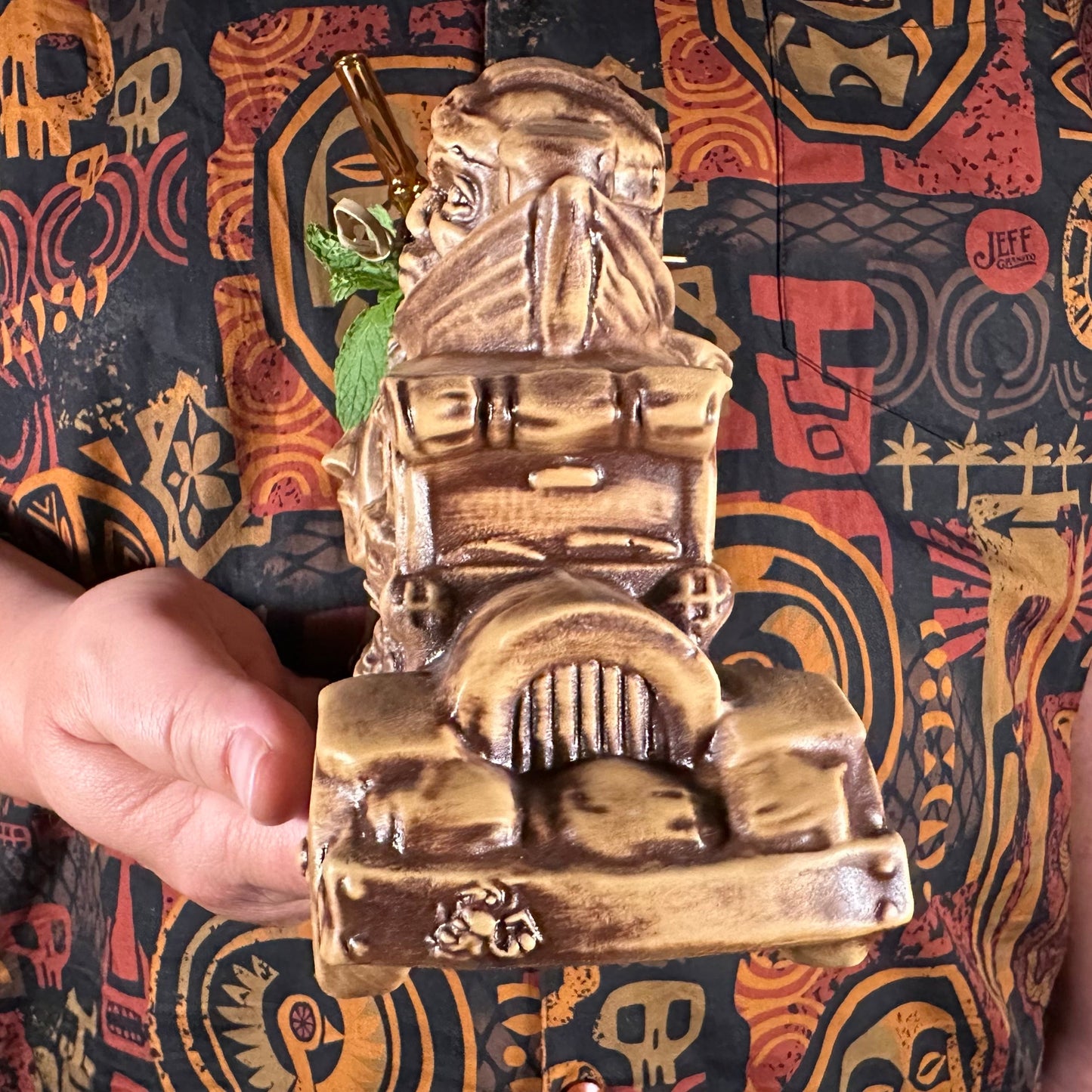 Jungle Cruiser Tiki Mug, designed and sculpted by Thor - Ready to Ship! (FREE SHIPPING in U.S.)