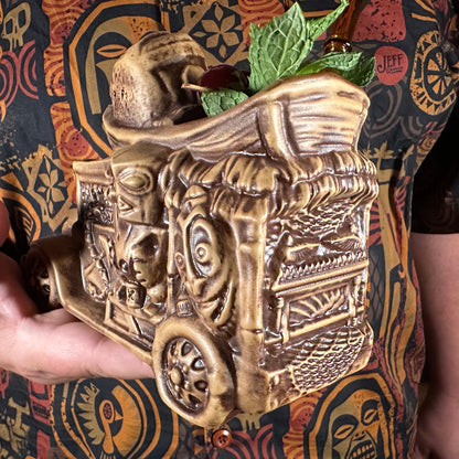 Jungle Cruiser Tiki Mug, designed and sculpted by Thor - Ready to Ship! (FREE SHIPPING in U.S.)
