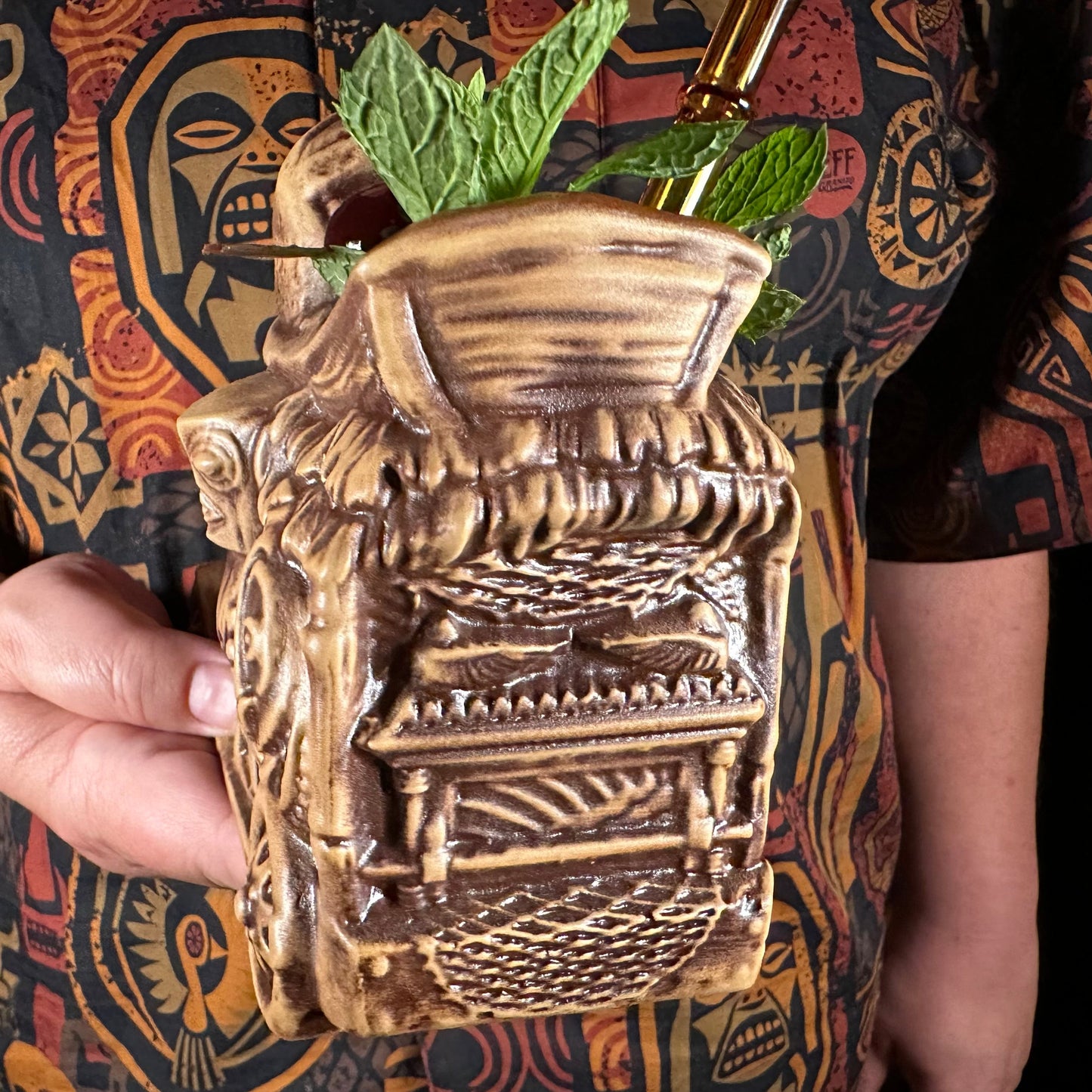 Jungle Cruiser Tiki Mug, designed and sculpted by Thor - Ready to Ship! (FREE SHIPPING in U.S.)