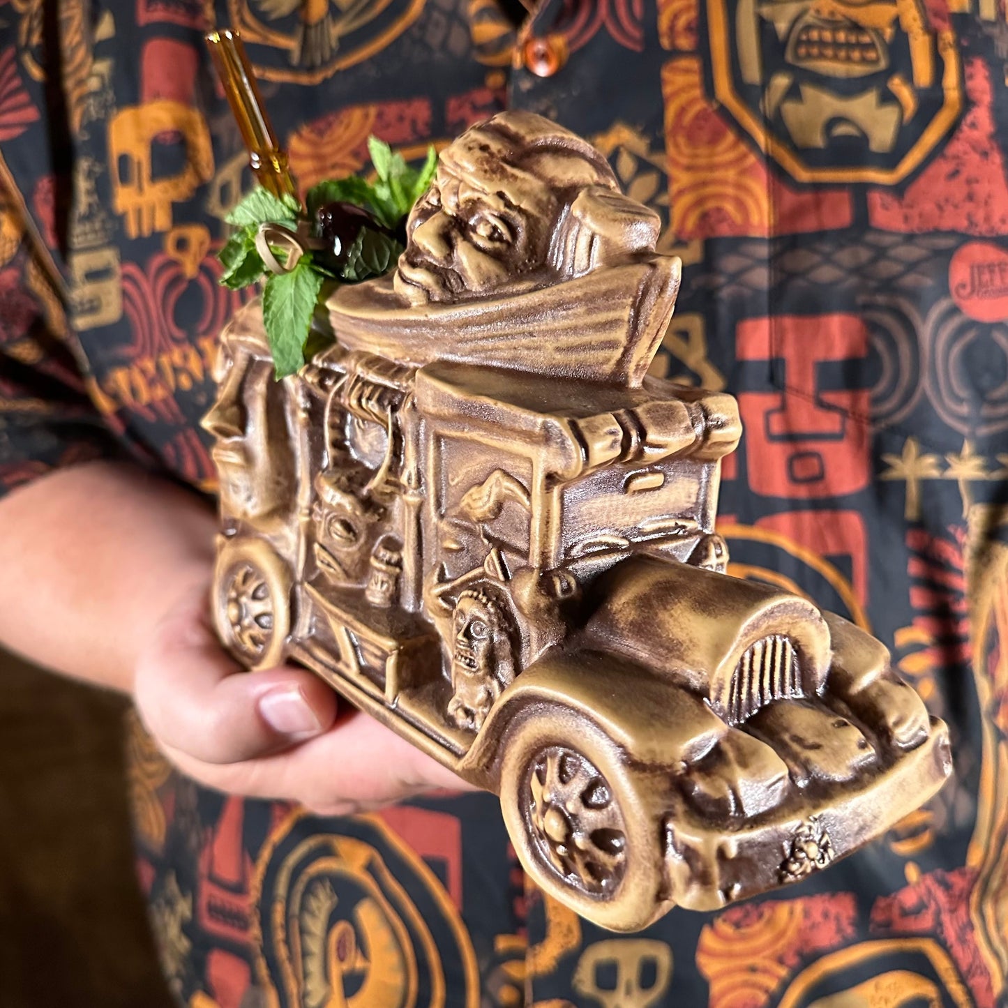 Jungle Cruiser Tiki Mug, designed and sculpted by Thor - Ready to Ship! (FREE SHIPPING in U.S.)