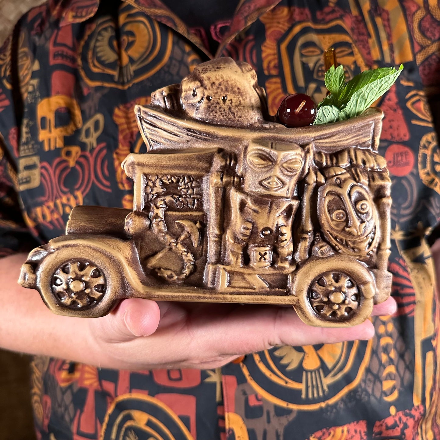 Jungle Cruiser Tiki Mug, designed and sculpted by Thor - Ready to Ship! (FREE SHIPPING in U.S.)