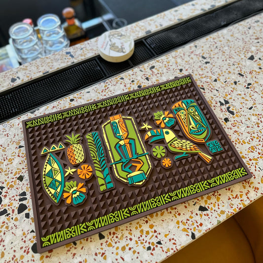 'Gateway to Tiki' Bar Mat - Ready to Ship! (FREE SHIPPING in U.S.)
