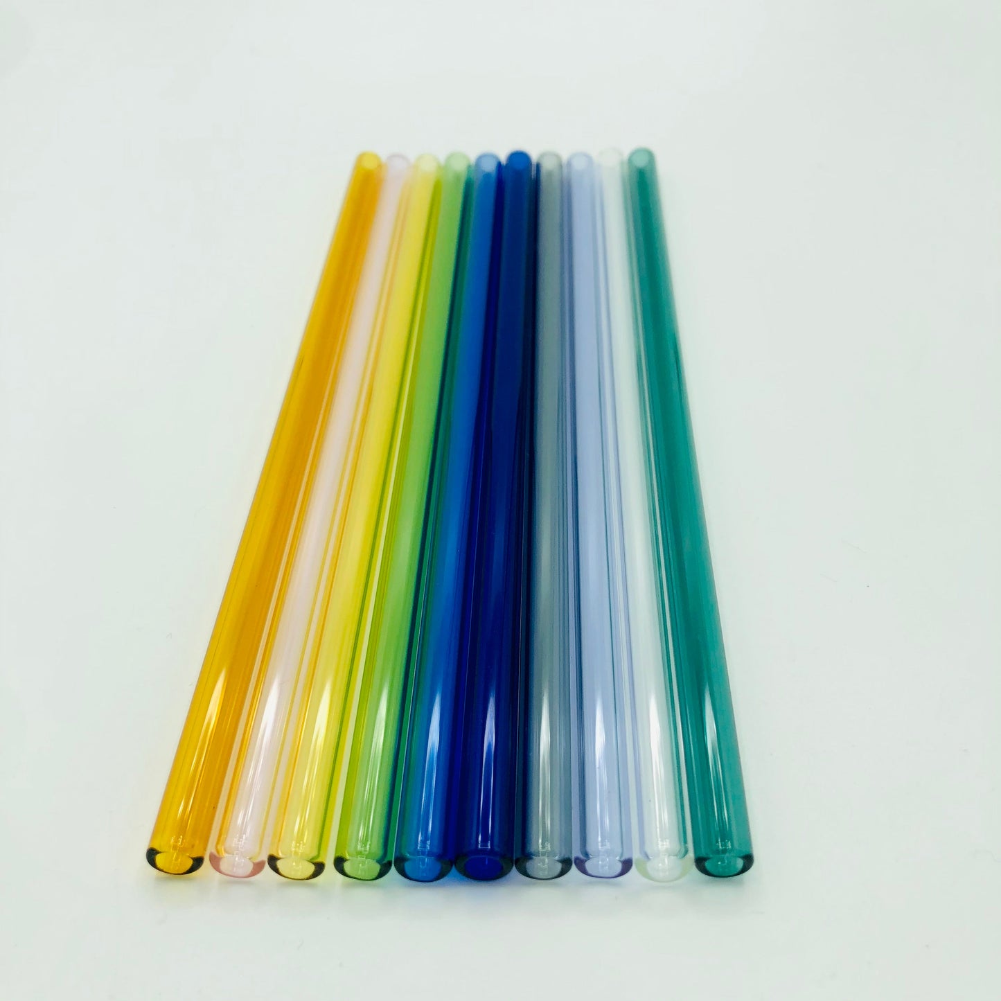 Surfside Sips Transparent Glass Straw Set
