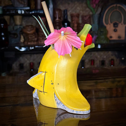 Flipper Sipper - Ceramic Tiki Mug, sculpt by Thor - Ready to Ship (FREE SHIPPING in U.S.)