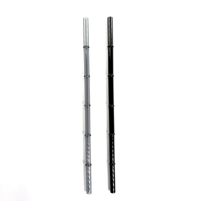 'Obsidian' Glass Bamboo Straw Set of Two (2) - Ready to Ship!