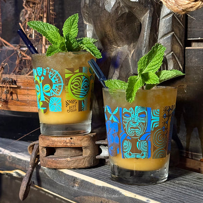 Jeff Granito's 'Pacific Traders' Mai Tai Cocktail Glass (1) - Ready to Ship / Rolling Pre-Order