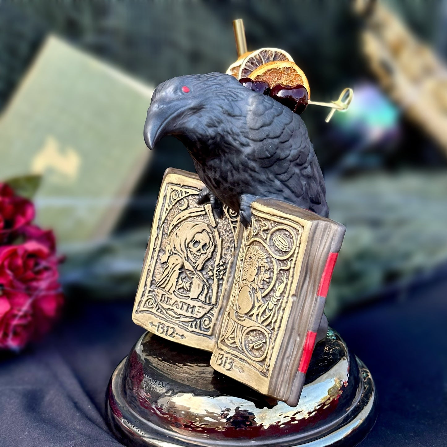 The Raven & The Spirits - Ceramic Tiki Mug - Ready to Ship! (FREE Shipping in U.S.)