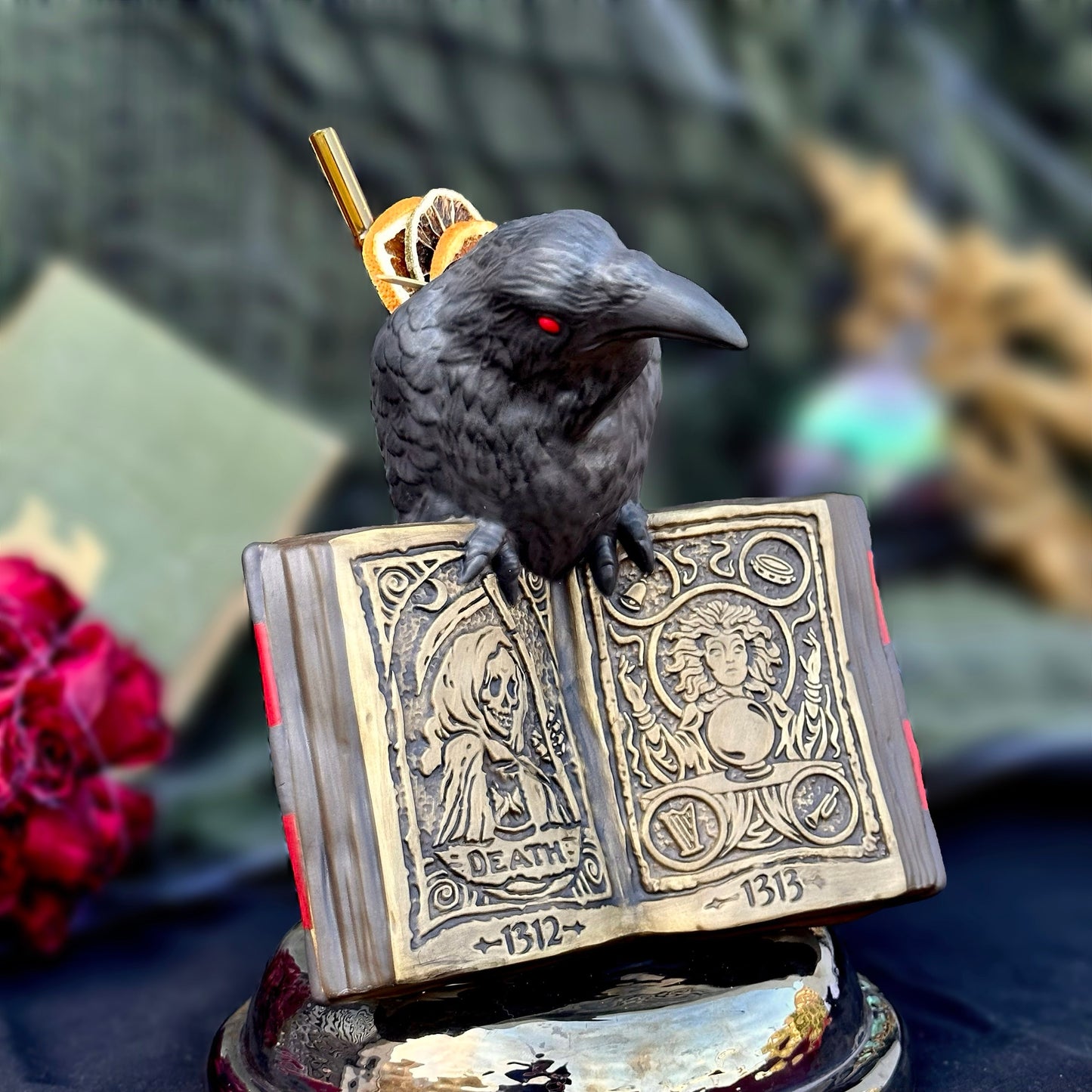 The Raven & The Spirits - Ceramic Tiki Mug - Ready to Ship! (FREE Shipping in U.S.)