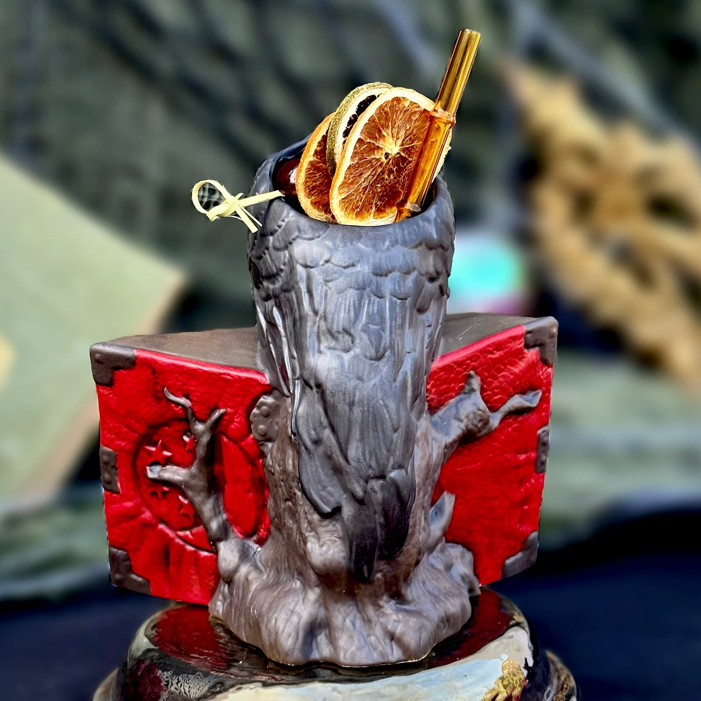 The Raven & The Spirits - Ceramic Tiki Mug - Ready to Ship! (FREE Shipping in U.S.)