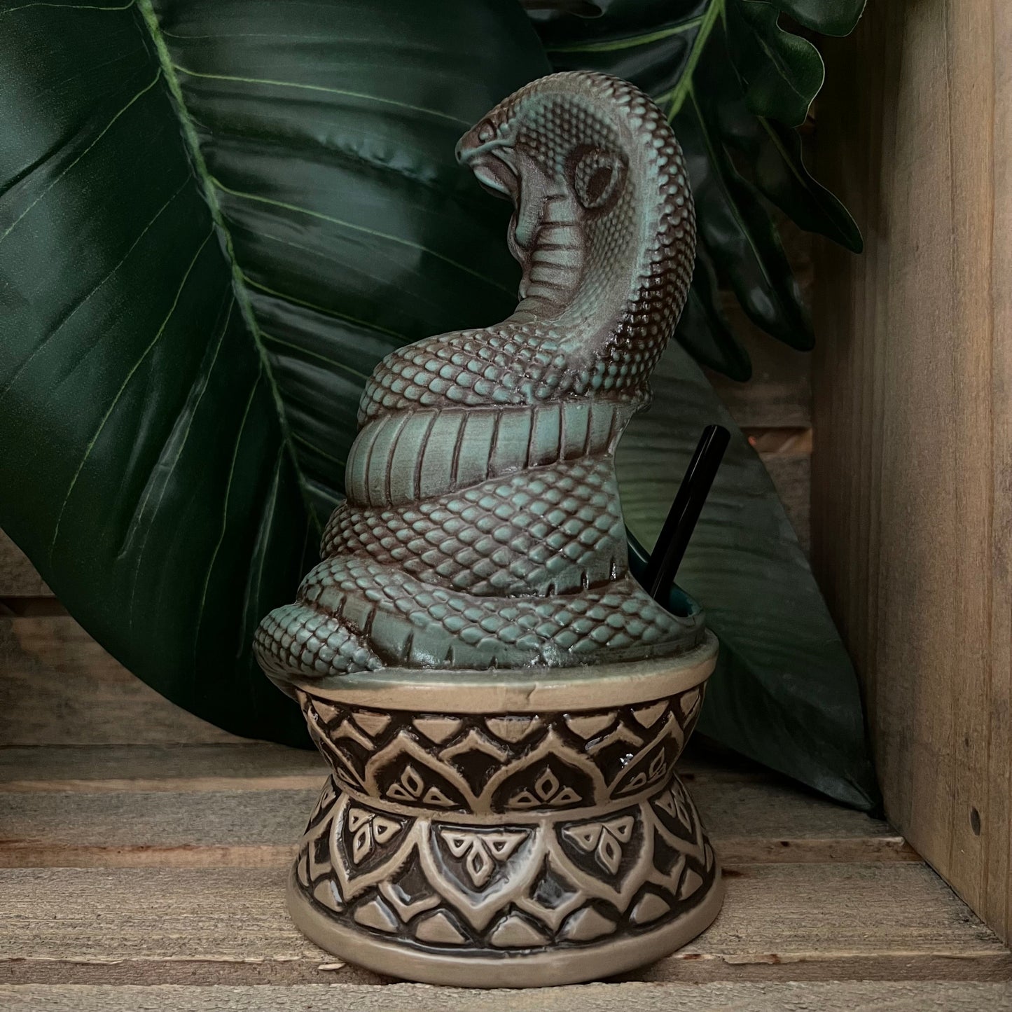 Cobra Idol Tiki Mug, designed and sculpted by Thor - Ready to Ship (FREE SHIPPING in U.S.)