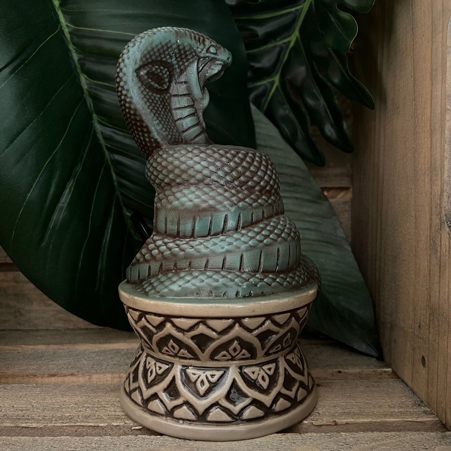 Cobra Idol Tiki Mug, designed and sculpted by Thor - Ready to Ship (FREE SHIPPING in U.S.)