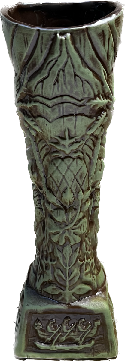 Journey to Hawaii Tiki Mug - Jungle Relic Green Limited Edition of 300, designed by Lost Tiki, Jeff Granito, Thor, and sculpted by Thor - Ready to Ship! (FREE SHIPPING in U.S.)